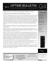 Dell VNX VG8 VNX2-VNXe- EMC Unity-SC Uptime Bulletin for Q42019