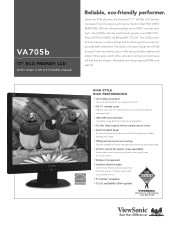 ViewSonic VA705b VA705b Datasheet