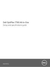 Dell OptiPlex 7760 All In One OptiPlex 7760 All-in-One Setup and specifications guide