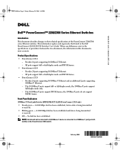 Dell PowerConnect 2324 Technical Specifications Update for the Dell™ PowerConnect™ 2200/2300 Series Ethernet Switches