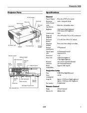 Epson PowerLite 1825 Product Information Guide