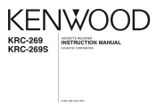 Kenwood KRC-269 User Manual
