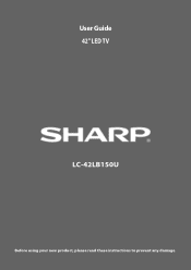 Sharp LC-42LB150U User Guide