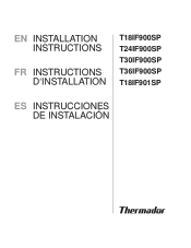 Thermador T18IF901SP Installation Instructions