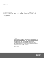 Dell VNX5500 VNX Series: Introduction to SMB 3.0 Support