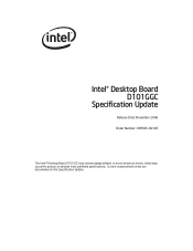 Intel D101GGC Intel Desktop Board D101GGC Specification Update