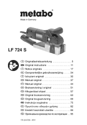 Metabo LF 724 S Operating Instructions