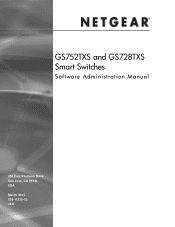 Netgear GS728TXS GS728TXS/GS752TXS Software Administration Manual
