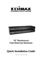 Edimax ES-3124RL Quick Installation Guide