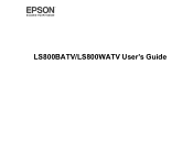 Epson LS800B Users Guide