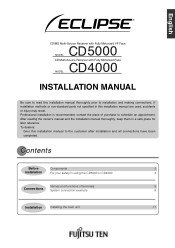 Fujitsu CD5000 Installation Manual