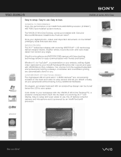 Sony VGC-JS230J/B Marketing Specifications (Matte Black)