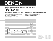Denon DVD-2900 Owners Manual