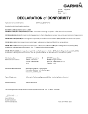 Garmin RV 660LMT ?Declaration of Conformity