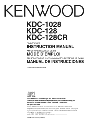 Kenwood KDC1028 Instruction Manual