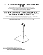 Maytag UXW7230BSS Installation Guide