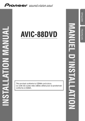 Pioneer AVIC-88DVD Other Manual
