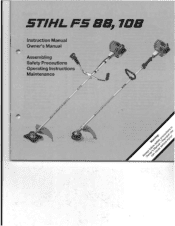 Stihl FS 88 Instruction Manual