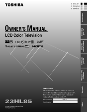 Toshiba 23HL85 User Manual