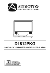 Audiovox D1812PKG Owners Manual