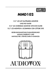 Audiovox MMD102 Operation Manual