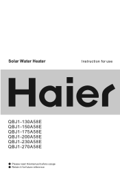 Haier QBJ1-130A58E User Manual