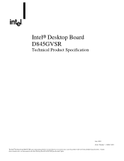 Intel BOXD845GVSR Product Specification
