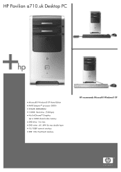 HP Pavilion a700 HP Pavilion Desktop PC - a710.uk Product Specifications