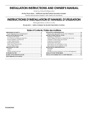 Maytag MSF22D4XAW Installation Guide