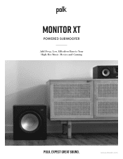 Polk Audio Monitor XT Dolby Atmos Starter Bundle User Guide