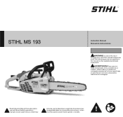 Stihl MS 193 Instruction Manual