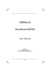 ASRock ALiveDual-eSATA2 User Manual