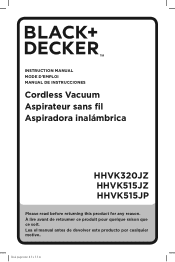 Black & Decker HHVK320JZ01 Instruction Manual