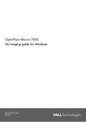 Dell OptiPlex Micro 7010 Re-imaging guide for Windows