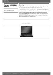 Toshiba Tecra A11 PTSE0A-088021 Detailed Specs for Tecra A11 PTSE0A-088021 AU/NZ; English