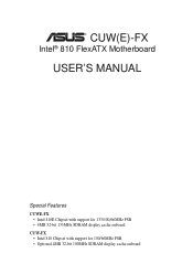 Asus CUW-FX CUW-FX User Manual