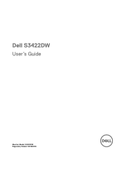 Dell S3422DW Monitor Users Guide