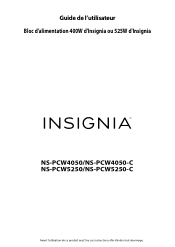 Insignia NS-PCW5250 User Manual (Français)