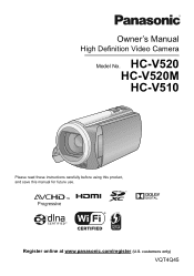 Panasonic HC-V520K Owners Manual