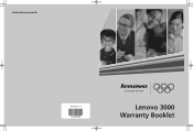 Lenovo H105 Statement of Limited Warranty for 3000 H Series and 3000 Q Series desktop systems