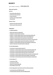 Sony STR-DN1070 Help Guide Printable PDF