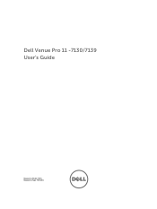 Dell Venue 11 Pro Dell Venue Pro 11 -7130/7139 User's Guide