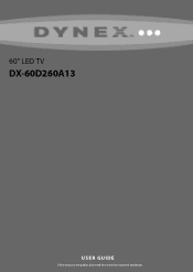 Dynex DX-60D260A13 User Manual (English)