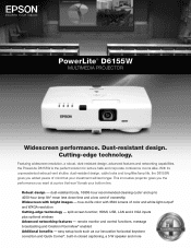 Epson PowerLite D6155W Product Brochure
