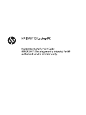 HP ENVY 13-ad100 Maintenance and Service Guide