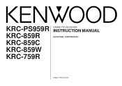 Kenwood KRC-859W User Manual