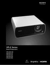 Sony VPL-EW130 VPL-E Series Data Projectors Brochure and Speifications