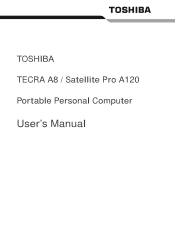 Toshiba A8 PTA83C-KF201E Users Manual Canada; English