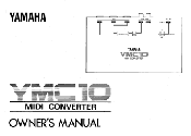 Yamaha YMC10 YMC10 Owners Manual Image