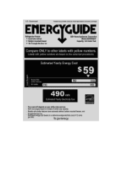 Bosch B24CB80ESB Energy Guide